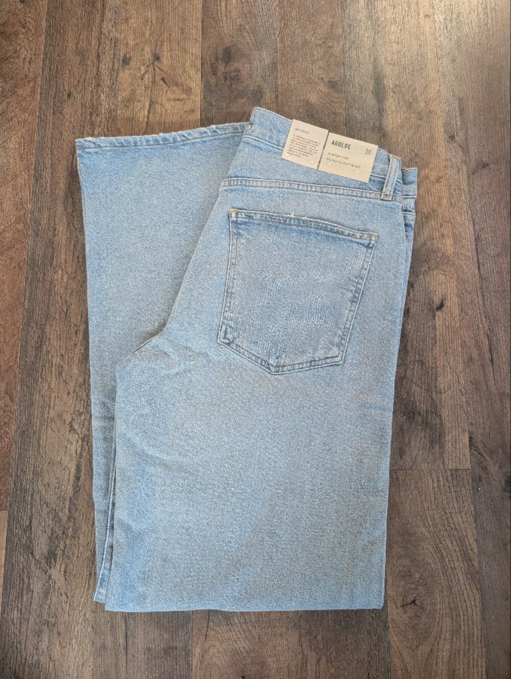 Agolde Light Blue Straight Jeans